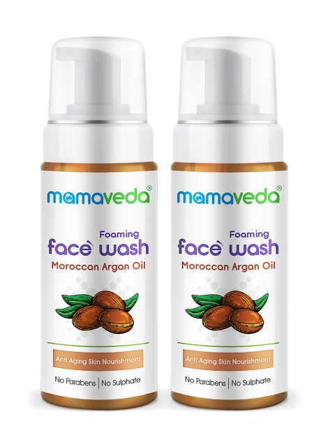 

Moroccan Unisex Yellow Pack of 2 Argan Oil Face Wash - 320 ml