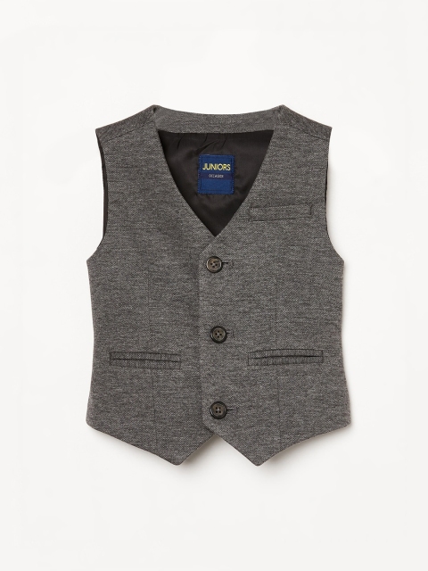 

Juniors by Lifestyle Boys Grey Solid Woven Waist Coat