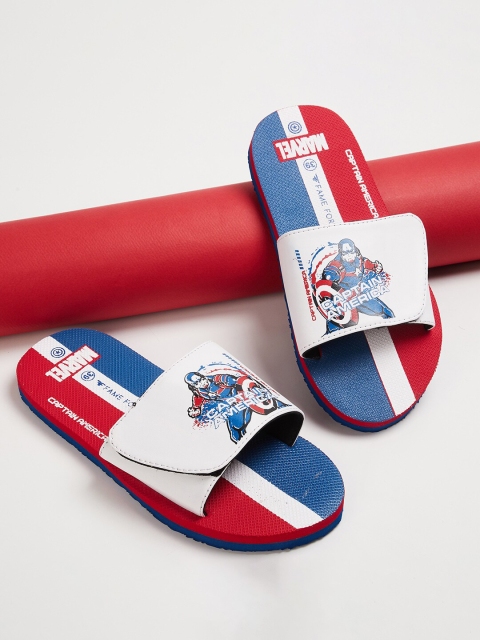 

Fame Forever by Lifestyle Boys Blue & Red Colourblocked Sliders