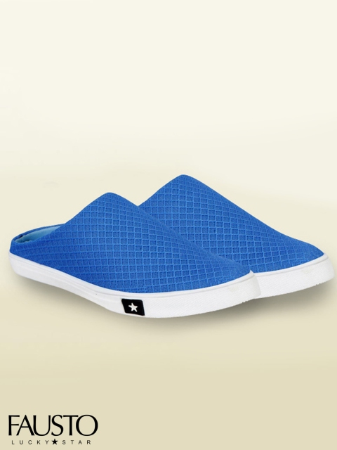 

FAUSTO Men Blue Slip-On Sneakers