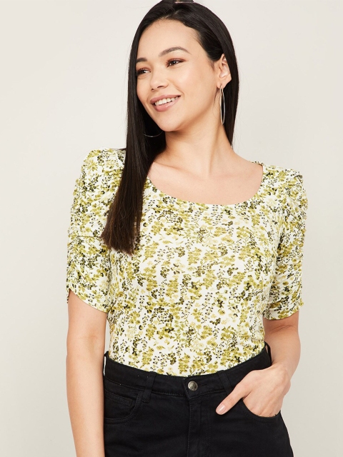 

CODE by Lifestyle White Floral Regular Top