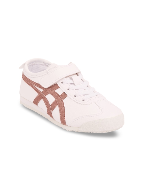 

Onitsuka Tiger Unisex Kids White Colourblocked Sneakers
