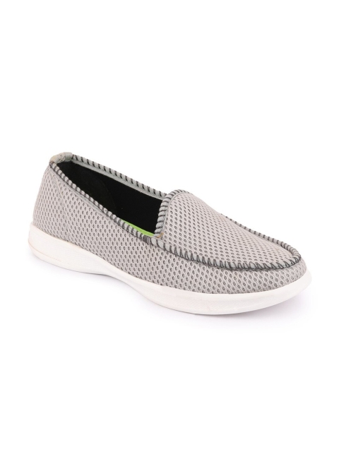 

FAUSTO Women Grey Mesh Walking Non-Marking Shoes