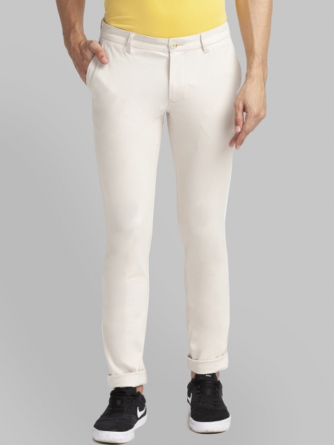 

Parx Men Beige Slim Fit Trousers