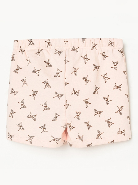 

Juniors by Lifestyle Girls Pink Conversational Printed Hot Pants Shorts