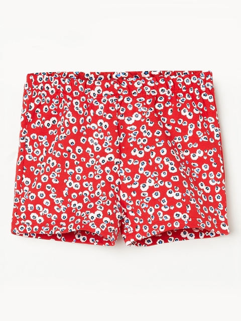 

Juniors by Lifestyle Girls Red Printed Regular Cotton Shorts
