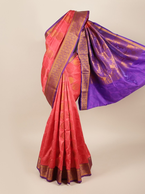 

Pothys Pink & Purple Woven Design Zari Art Silk Saree