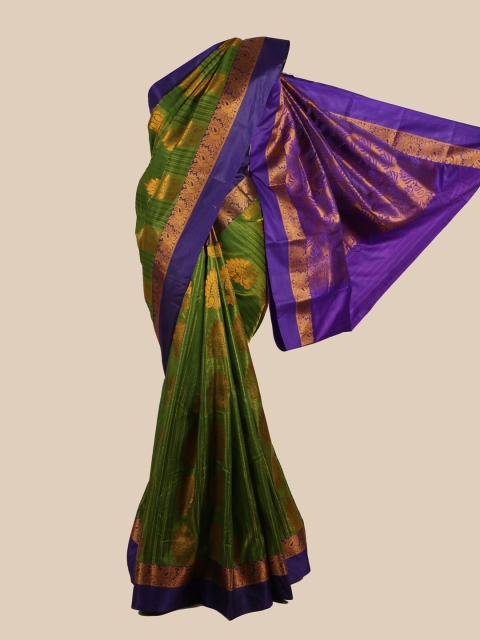 

Pothys Green & Blue Zari Art Silk Saree