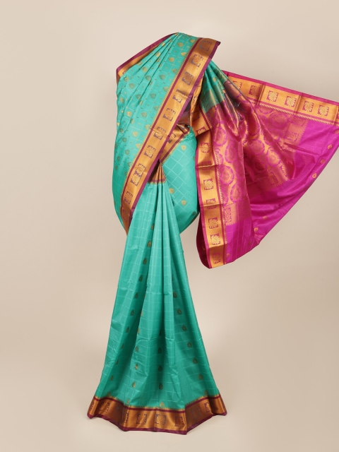 

Pothys Green & Pink Woven Design Zari Art Silk Saree