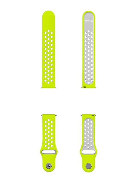

NOISE Fluorescent Green & Grey Silicone Smartwatch Strap