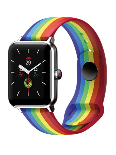 

NOISE Multicoloured Pride Edition Silicone Smartwatch Strap, Multi