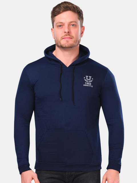 

VeBNoR Men Blue Hooded Sweatshirt