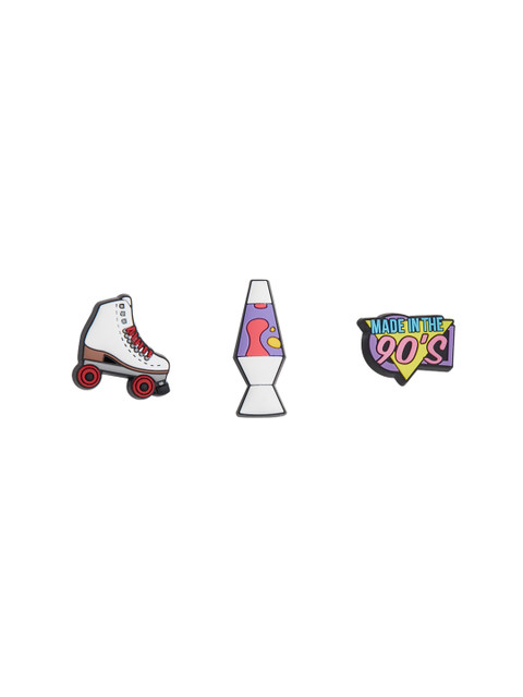 

Crocs Set Of 3 Purple & White 90's Symbols Jibbitz Shoe Charms