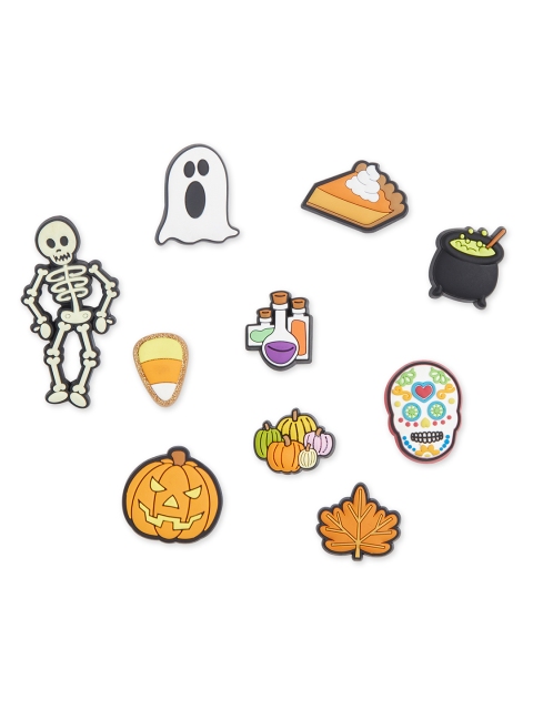 

Crocs Set Of 10 Multicolored Spooky Vibes Jibbitz Shoe Charms, Multi
