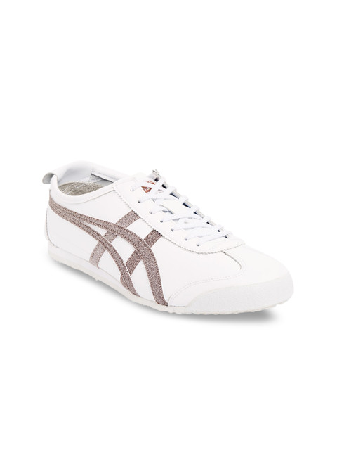 

Onitsuka Tiger Unisex White Striped Sneakers