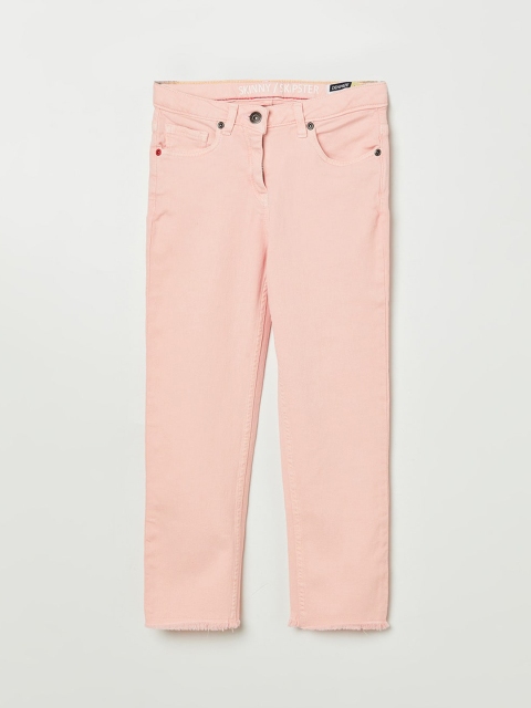 

Denimize by Fame Forever Girls Pink Skinny Fit Highly Distressed Jeans