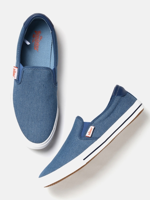 

Roadster Men Blue Slip-On Sneakers