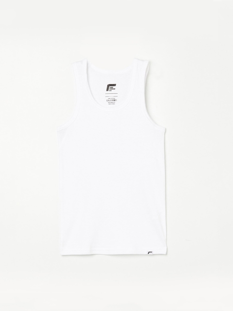 

Fame Forever by Lifestyle Boys White Solid Cotton Innerwear Vests