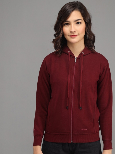 

ANTI CULTURE Women Maroon Sweatshirt
