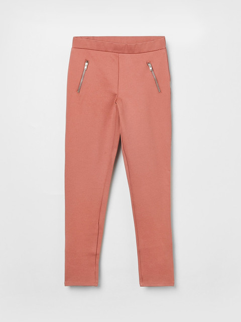 

Fame Forever by Lifestyle Girls Pink Solid Regular Fit Trousers
