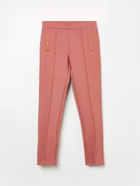 

Fame Forever by Lifestyle Girls Pink Solid Trousers