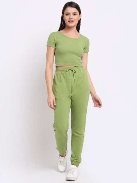 

THE UKKIYO LIFE Women Green Top with Trousers