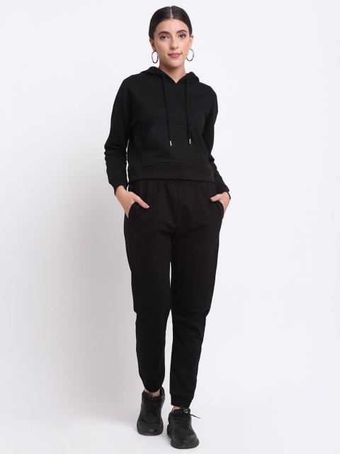 

THE UKKIYO LIFE Women Black T-shirt with Trousers