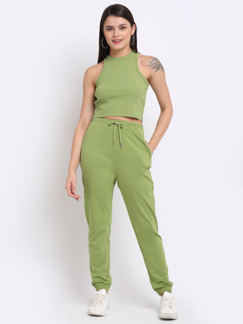 

THE UKKIYO LIFE Women Green Top with Trousers