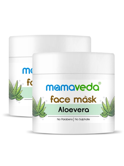 

Mamaveda Green Set of 2 Aloe Vera Face Mask