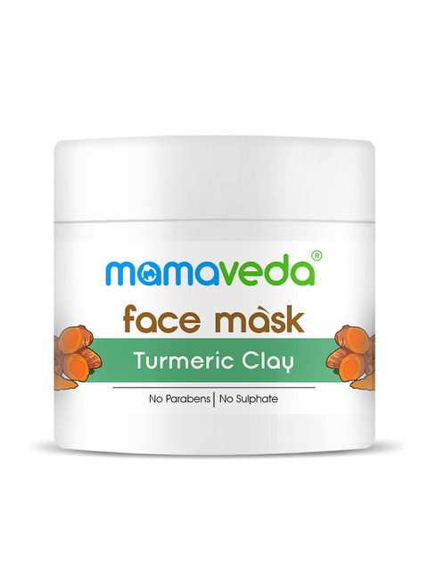 

Mamaveda Turmeric Clay Face Mask - 100 g, White