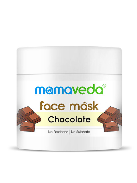 

Mamaveda Chocolate Face Mask - 100 g, Brown