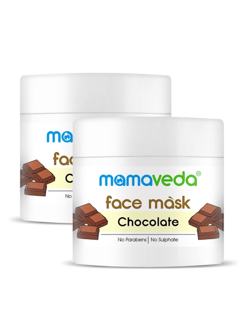

Mamaveda Brown Set of 2 Chocolate Face Mask
