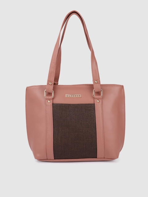 

Caprese Pink Solid Shoulder Bag