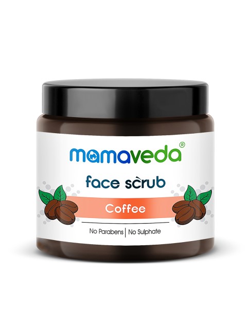 

Mamaveda Unisex Coffee Face Scrub 100gm, Coffee brown