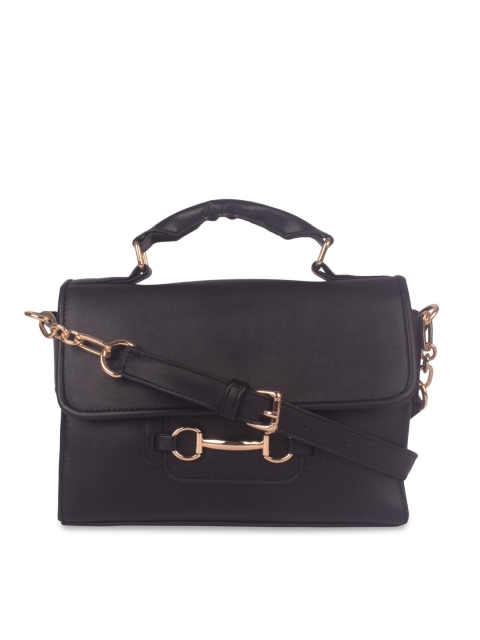 

Bagkok Black PU Structured Satchel