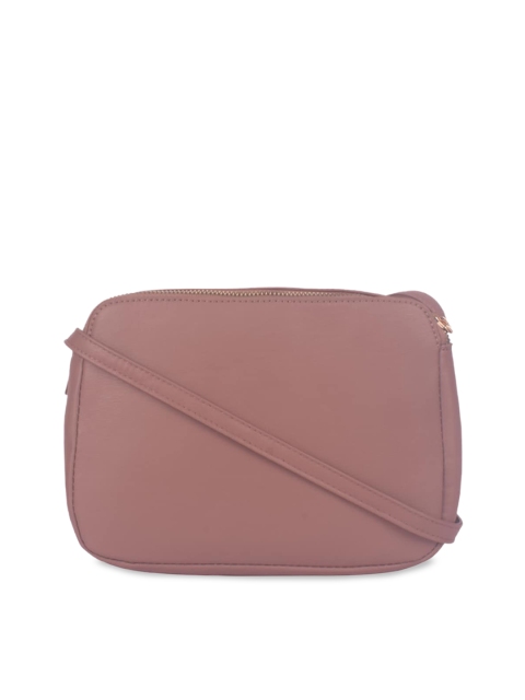 

Bagkok Pink PU Structured Sling Bag