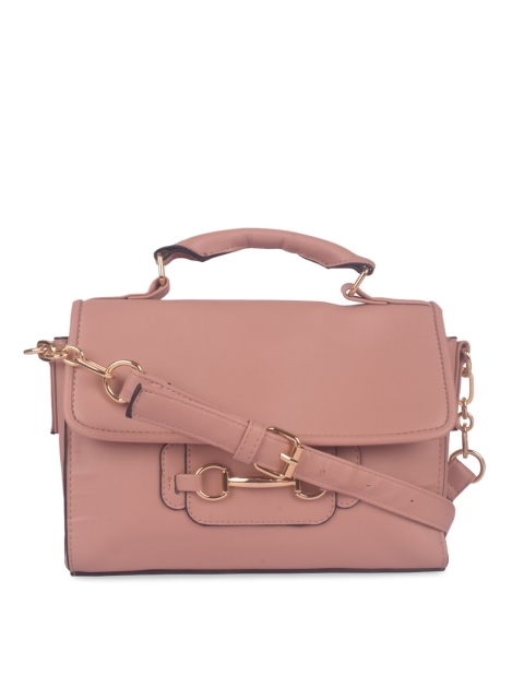 

Bagkok Pink PU Structured Sling Bag