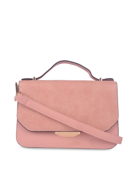 

Bagkok Pink PU Structured Sling Bag