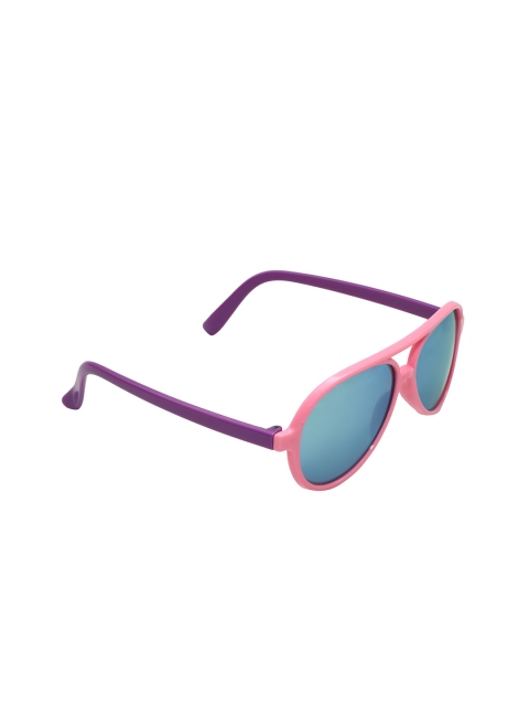 

Spiky Unisex Kids Blue Lens & Pink Aviator Sunglasses with UV Protected Lens 1232
