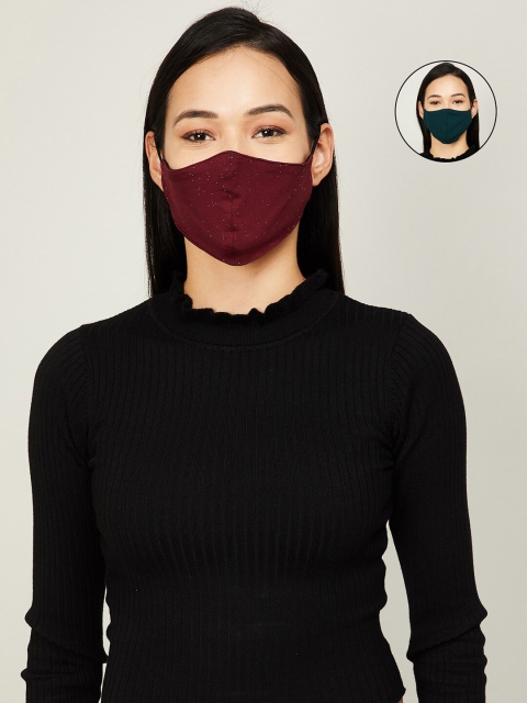 

Ginger by Lifestyle Women Pack of 2 Printed Cloth Mask, Multi