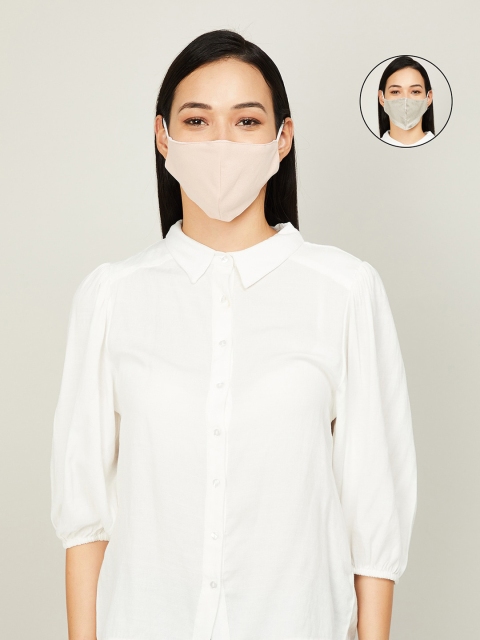 

Ginger by Lifestyle Women Pack Of 2 Reusable Outdoor Cloth Masks, Peach