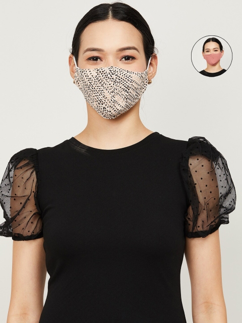 

Ginger by Lifestyle Women Pack Of 2 Reusable Outdoor Cloth Masks, Mauve