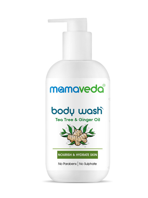 

Mamaveda Unisex Tea Tree Oil and Ginger Oil Body Wash 250 ml, Green