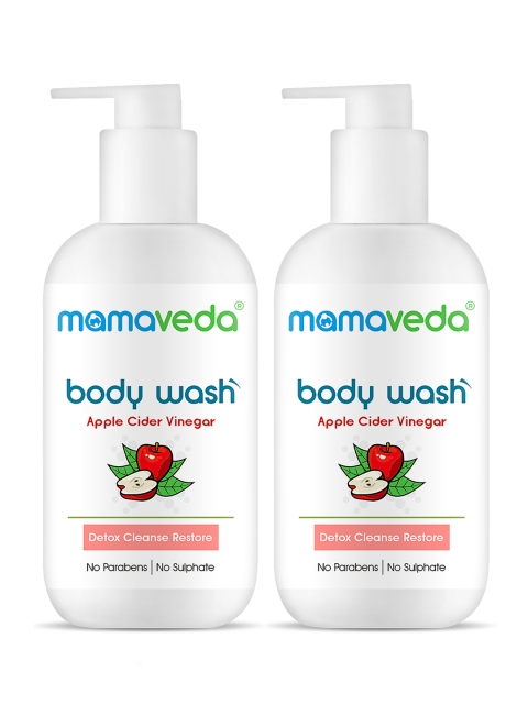 

Mamaveda Organic Pack of 2 Apple Cider Vinegar Body Wash -250 ml Each, White