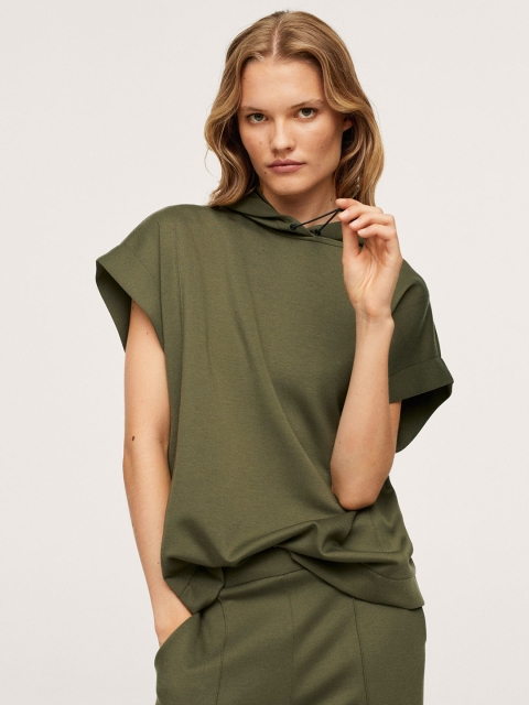 

MANGO Women Hooded Sweatshirt, Na