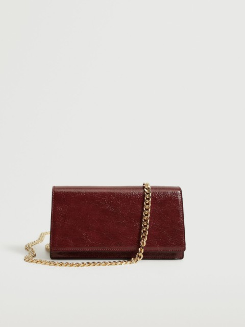 

MANGO Burgundy Solid Sling Bag