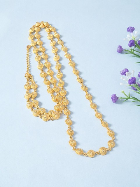 

Golden Peacock Gold-Toned Chain Necklace