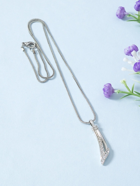 

Golden Peacock Silver-Tone Chain With Pendant