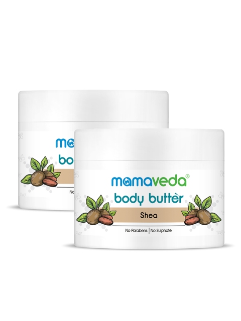 

Mamaveda Unisex Pack of 2 Shea Body Butter, Off white