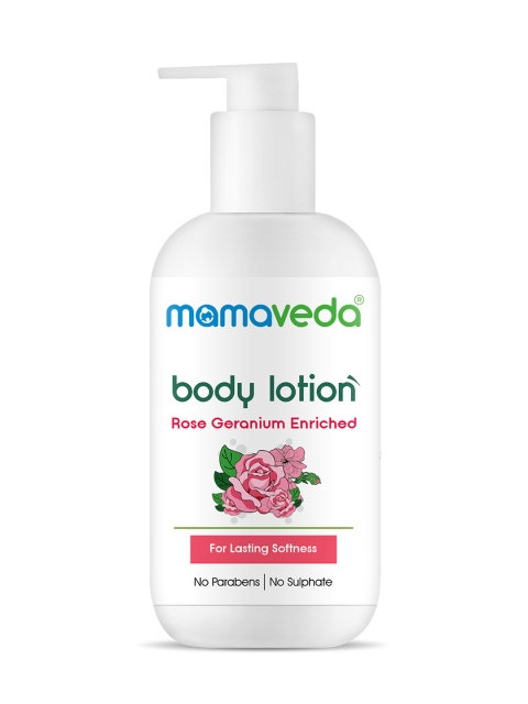 

Mamaveda Rose Geranium Enriched Moisturizing Body Lotion - 250 ml, Pink